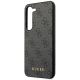 6. Guess GUHCS23SG4GFGR S23 S911 Grau/Grau Hardcase 4G Metal Gold Logo