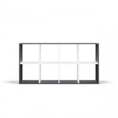 2. MALAX REGALBÖDEN 2X4 ANTHRAZIT/WEISS