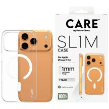CARE by PanzerGlass SL1M MagSafe Hülle für iPhone 17 Pro – Transparent