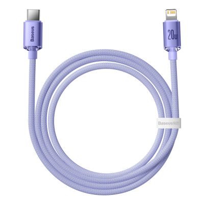 4. Baseus CAJY000205 Lightning – USB-C PD-Kabel 20 W 480 Mbit/s 1,2 m – Lila