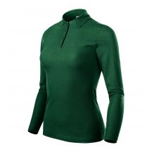 Malfini Pique Polo LS W MLI-231D3 dunkelgrünes Poloshirt