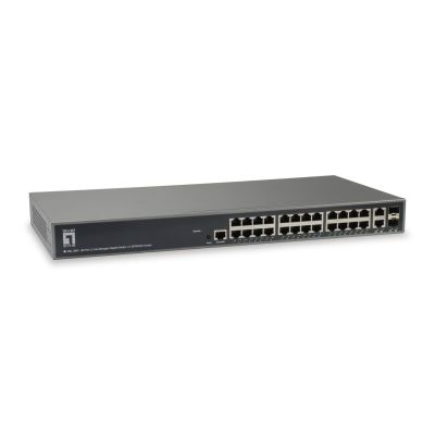 3. LevelOne GEL-2681 Managed L3 Gigabit Ethernet (10/100/1000) Netzwerk-Switch Schwarz