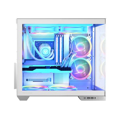 6. MODECOM VOLCNO PANORAMA APEX ARGB 5F MIDI WEISSES GEHÄUSE