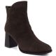 6. Braune Damen-Ankle-Boots aus Leder mit hohem Absatz, Marke Big Star UU274379