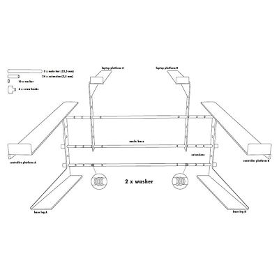 STAND4ME LT PRO Laptop-Ständer-Controller-Mixer