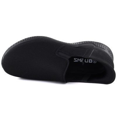 3. Schwarze Herren-Sneaker aus Textil zum Hineinschlüpfen, NEWS 170-M