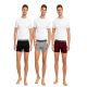 2. Le Coq Sportif Herren-Boxershorts, 3er-Pack, Schwarz, Grau, Burgunderrot
