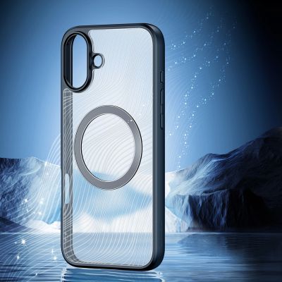 6. Dux Ducis Aimo Mag Hülle mit MagSafe für iPhone 16 – Schwarz