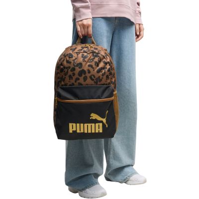 Puma Phase AOP Rucksack Braun/Schwarz/Leopard 91169 16