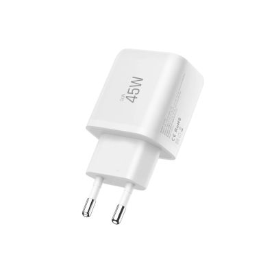 5. Tech-Protect NCA45W-GAN 2-Port 45W Wandladegerät mit USB-C-Kabel – Weiß