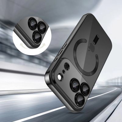 4. Tech-Protect MagFlex MagSafe Hülle für iPhone 17 Pro – Transparent Schwarz