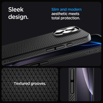 9. Spigen Liquid Air Hülle für iPhone 16 Pro – Schwarz