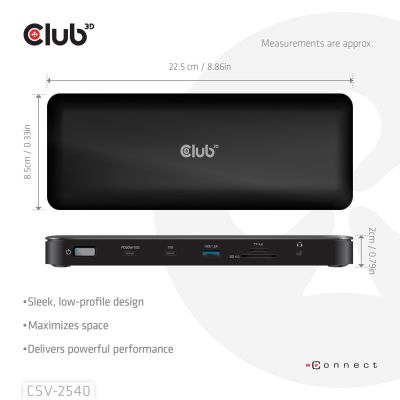 5. NB ACC 14IN1/USB-C 150W Dockingstation CSV-2540 CLUB3D
