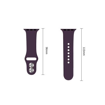 3. Tech-Protect Silikonarmband für Apple Watch 40 / 41 / 42 mm – Dunkelkirsche