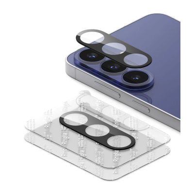 4. Ringke Kamera-Vollschutzfolie aus gehärtetem Glas (2er-Pack) für Samsung Galaxy S26 FE – Schwarz
