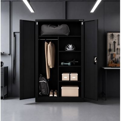 4. Iron Mate SATURN Metall-Werkzeugschrank 185x90x45 Schwarz RAL9005