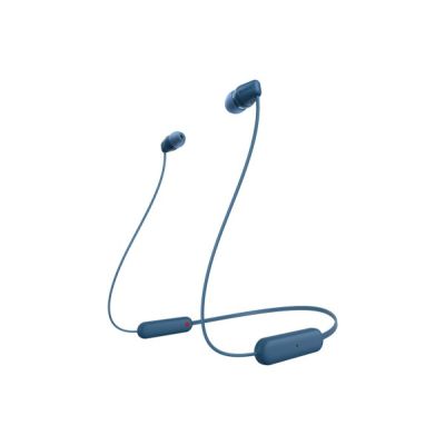 2. Sony WI-C100 Kabelloses In-Ear-Bluetooth-Headset für Anrufe und Musik, Blau