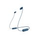 2. Sony WI-C100 Kabelloses In-Ear-Bluetooth-Headset für Anrufe und Musik, Blau