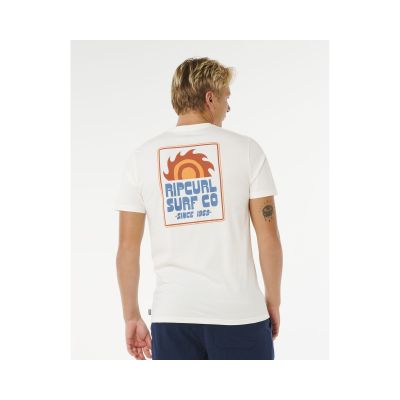 2. RIP CURL Pacific Rinse Sunrise T-Shirt Herren Weiß