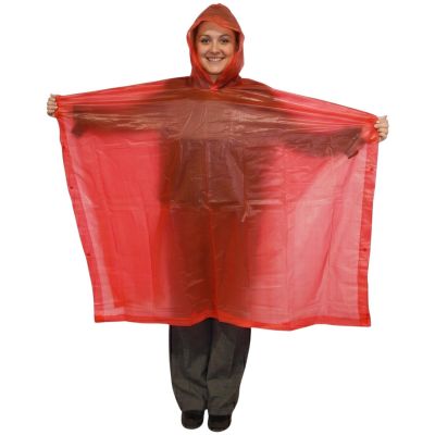 2. REDCLIFFS REGENMANTEL-PONCHO - ROT