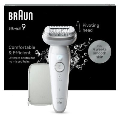 3. BRAUN Silk-épil 9-011 3D IPL Epilierer, Nass- und Trockenepilation, Weiß, Gold