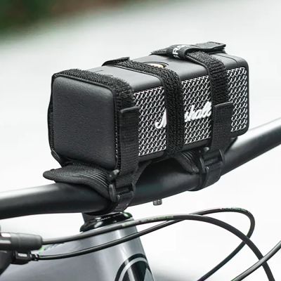 6. Rockbros 50210064001 Fahrradgurt mit Klettverschluss für Bluetooth-Lautsprecher oder Wasserflasche, Schwarz