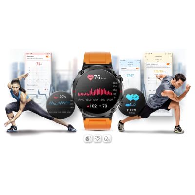 13. Gravity GT21-2 Smartwatch + oranges Silikonarmband