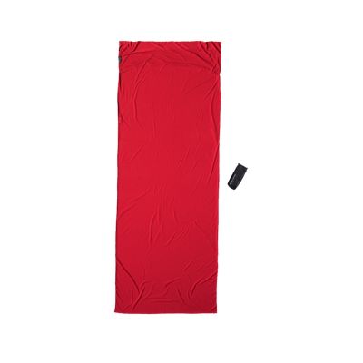 2. Cocoon TravelSheet Rechteckiger Schlafsack aus Baumwolle, Stoff Rot