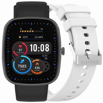 Smartwatch Gravity Black 2 Armbänder GT18-10
