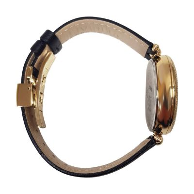 3. Versace Palazzo Damenuhr in Schwarz und Gold - VECQ00118