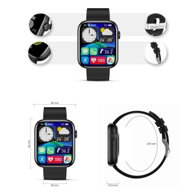 7. Gravity GT3-3 Damen-Smartwatch