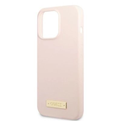 6. Ratet Guess , GUHMP13XSPLP iPhone 13 Pro Max 6,7" rosa/rosa Hartschale Silikon-Logo-Platte MagSafe