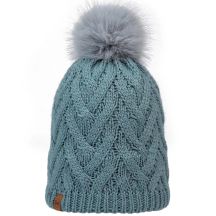 Buff Knitted Fleece Caryn Beanie 13674377010 Zielone One size