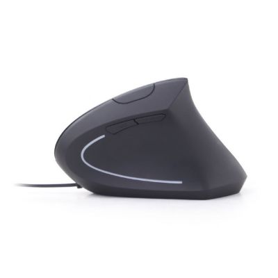 7. GEMBIRD MUS-ERGO-01 Maus (optisch; 3200 DPI; schwarz)