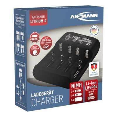 7. ANS 1001-0122 LCD-Tischladegerät für Li-Ion-, NiMH- und LiFePO4-Akkus