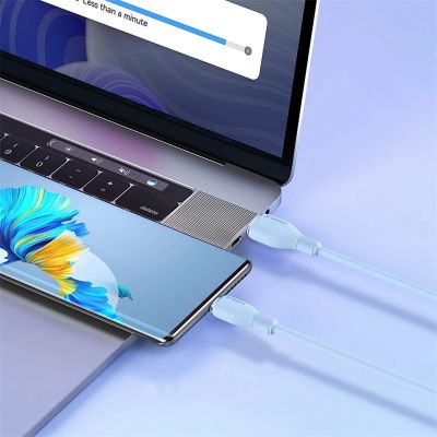 8. Baseus Pudding 100W USB-A - USB-C Kabel 2m - Blau