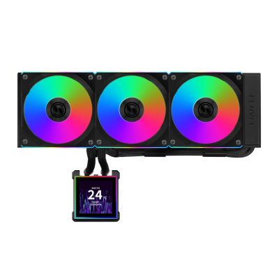 4. Lian Li HydroShift II LCD-S 360 CL Prozessor-Flüssigkeitskühlungs-Kit 12cm Schwarz 1 Stück.