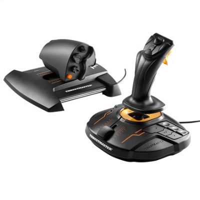 10. Thrustmaster T-16000M FCS Hotas Schwarz, Orange USB-Joystick Analog/Digital MAC, PC