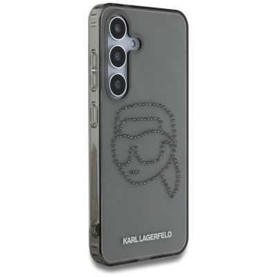 4. Karl Lagerfeld Rhinestones Karl Head Logo Samsung Galaxy S25 Hülle schwarz