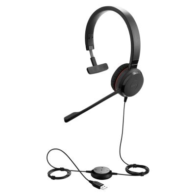 4. Jabra Evolve 20SE UC Mono-Headset, kabelgebunden, Kopfbügel, Büro/Callcenter, USB Typ-A, Bluetooth, Schwarz