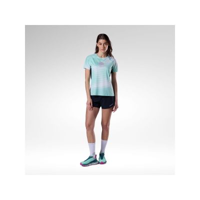 4. ROSSIGNOL W Sapa Ultra Tee Damen-T-Shirt Weiß Grün