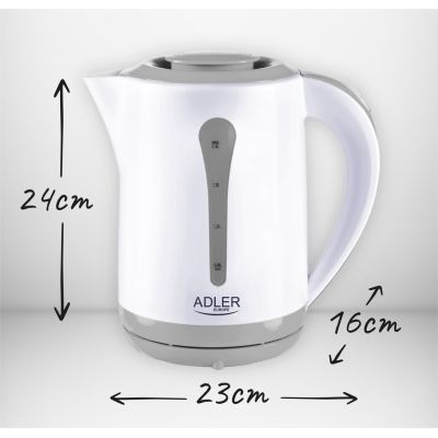 26. Adler AD 1244 Wasserkocher (2200W 2,5l; blau)