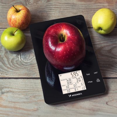 7. Wozinsky WIK-10 Intelligente Küchenwaage mit Digitalanzeige und Bluetooth-App – Schwarz