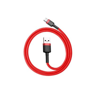 3. Baseus Cafule CATKLF-C09 Kabel (USB 2.0 - USB Typ-C; 2 m; schwarz und rot)