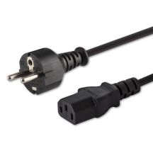 SAVIO CL-138 Kabel (C13 / IEC C13 / IEC 320 C13 - Schuko M; 1,8 m; schwarz)