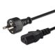 SAVIO CL-138 Kabel (C13 / IEC C13 / IEC 320 C13 - Schuko M; 1,8 m; schwarz)