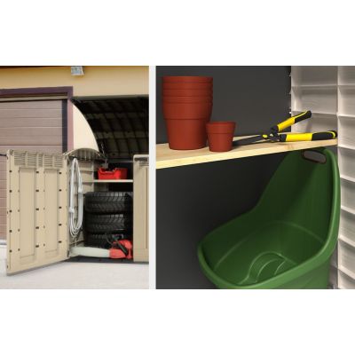 5. KETER Store-It-Out Ultra CRV230436 Braun/Beige Gartenaufbewahrung