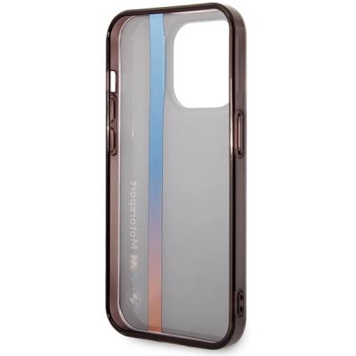7. Hülle BMW BMHCP14L22HVGV iPhone 14 Pro 6.1" schwarz/schwarz IML Tricolor Stripe