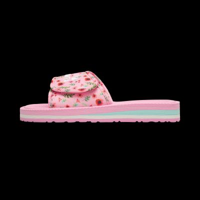 4. Kubota Flip-Flops mit Klettverschluss, mehrfarbig, floral, rosa K25SS-100-001-28-1