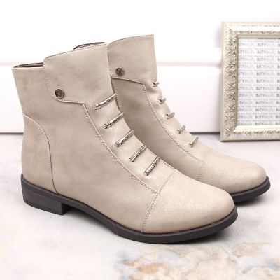 11. Jezzi W JEZ52K glänzende isolierte Stiefeletten